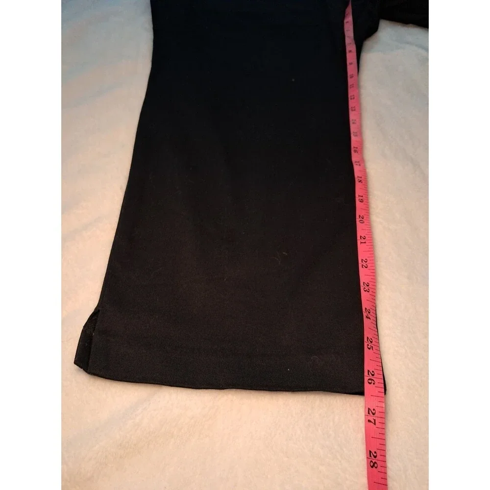 Old Navy Plus Pull On Black Pants Woven Cotton Elastane Size 26 NWT